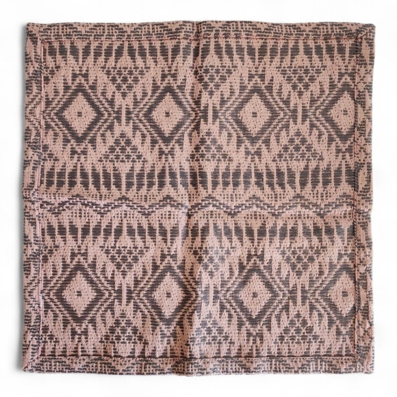 Anthropologie Square Cloth Napkins Pink & Gray - Picture 4 of 5